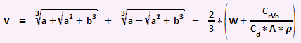 Velocity equation